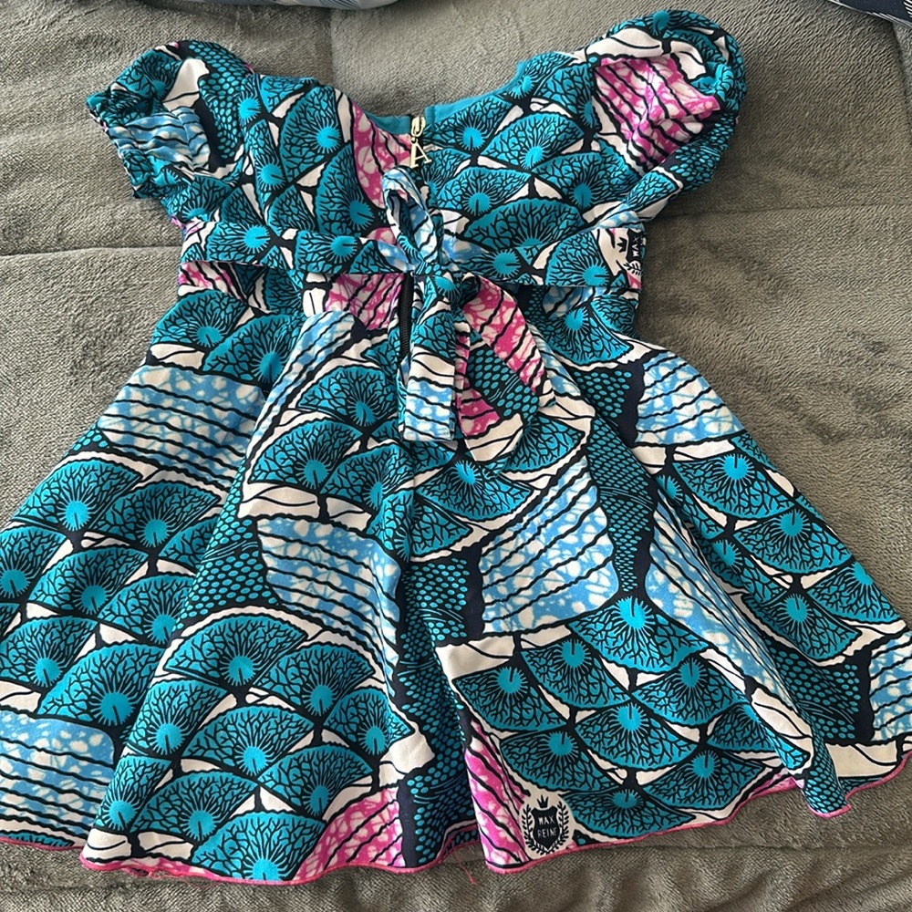 Toddler African print dress 2-3T - Picture 2 of 2